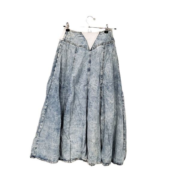 Vintage Reboundi Jean & Leather Detail Skirt - Picture 5 of 16